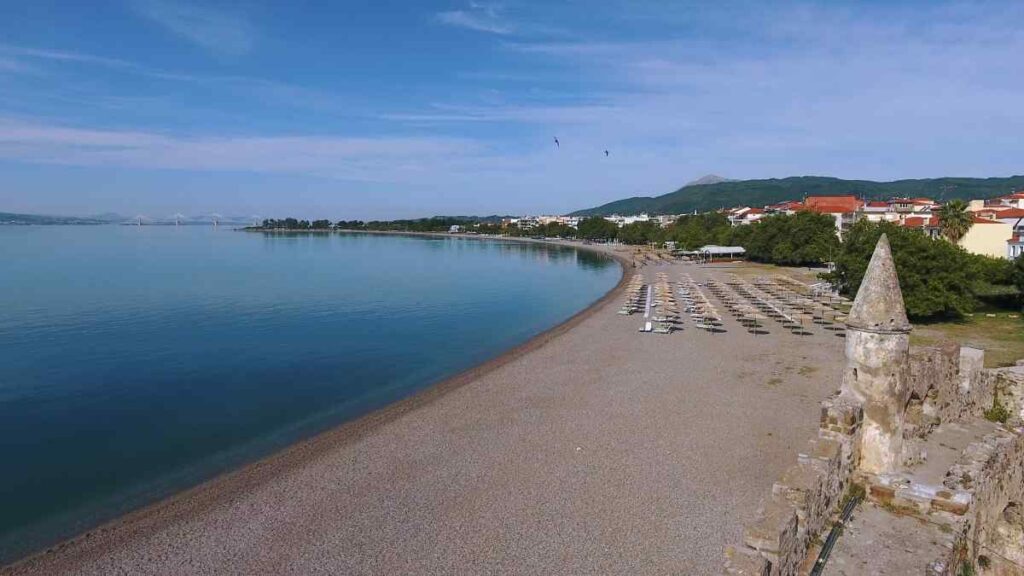 Παραλία Ψανή – Κεντρική παραλία Ναυπάκτου