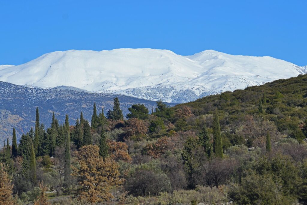 Παρνασσός – Οι χιονισμένες κορυφές του βουνού των θεών