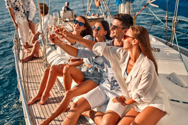 private boat party in Athens